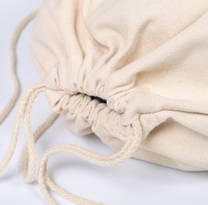 Logo personnalisé de la corde à tirer de la corde de coton de la corde à tirer sac de sport pour vêtements