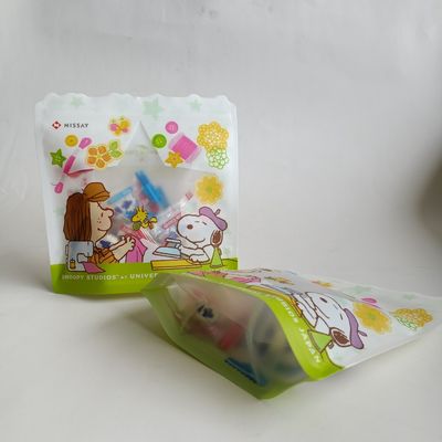 Matériau de qualité alimentaire Fermeture à glissière Sac à joints à chaleur Sac en plastique transparent