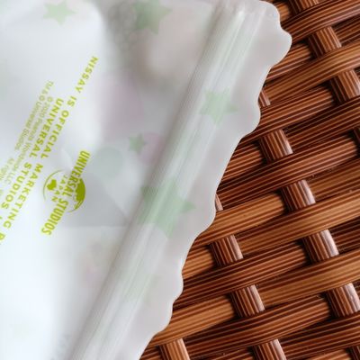 Matériau de qualité alimentaire Fermeture à glissière Sac à joints à chaleur Sac en plastique transparent