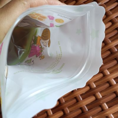 Matériau de qualité alimentaire Fermeture à glissière Sac à joints à chaleur Sac en plastique transparent