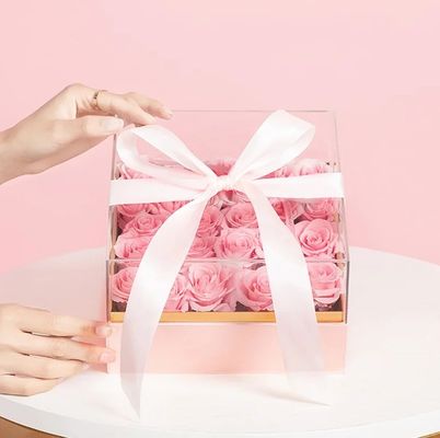 Cadeau pour la Saint-Valentin et la fête des mères Boîte à fleurs en forme de cœur personnalisée avec boîtes rigides