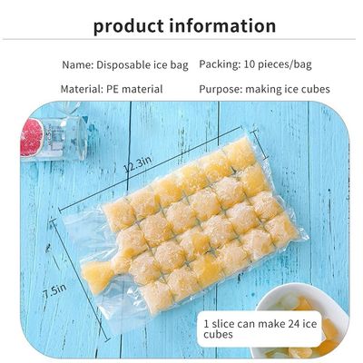 Structure du matériau PE Transparent Sac d'emballage en plastique à usage unique