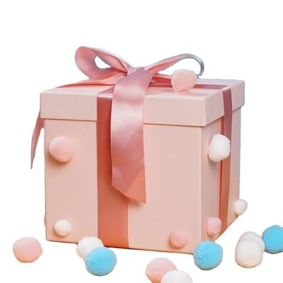 Personnalisez la boîte-cadeau en papier de luxe avec le couvercle pour Noël