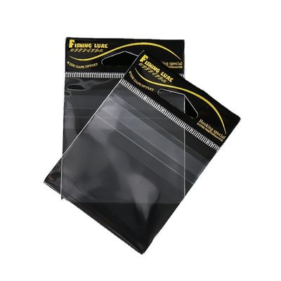 Carte d'en-tête transparente en cellophane auto-adhésif sac d'emballage OPP pour hameçons