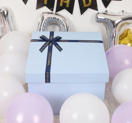 Personnalisez la boîte-cadeau en papier de luxe avec le couvercle pour Noël