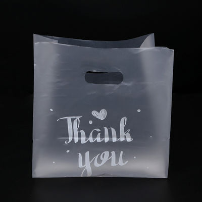 Sac à main écologique personnalisé THANKYOU Sac de magasinage en plastique d'épaisseur de 50 à 200 microns