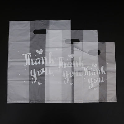 Sac à main écologique personnalisé THANKYOU Sac de magasinage en plastique d'épaisseur de 50 à 200 microns