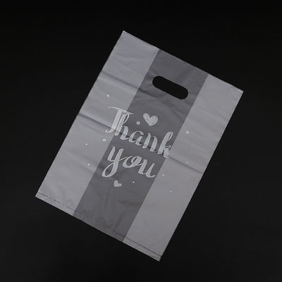 Sac à main écologique personnalisé THANKYOU Sac de magasinage en plastique d'épaisseur de 50 à 200 microns