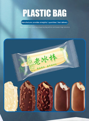 Emballage de crème glacée transparente avec couleur personnalisable et certificat LFGB