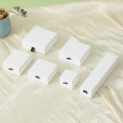 Boîte coulissante de luxe avec ruban de cordon Jeu de cadeau Boîte de bijoux Set Drawer Box