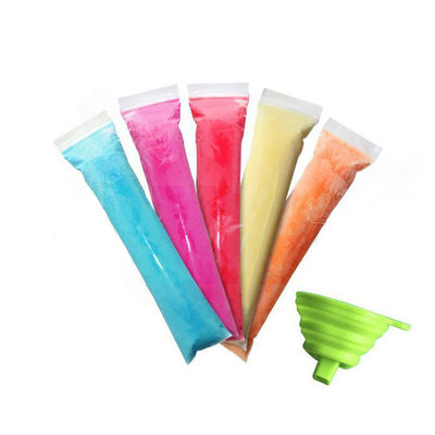 Emballage de glace en plastique imprimé sur mesure pour les glaces glacées transparentes