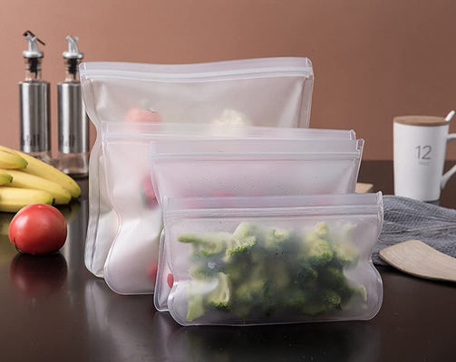 Sacs en plastique alimentaire transparents avec fermeture à glissière pour les skittles biodégradables