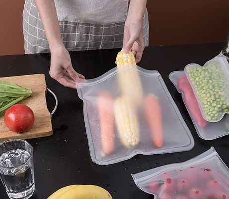 Sacs en plastique alimentaire transparents avec fermeture à glissière pour les skittles biodégradables
