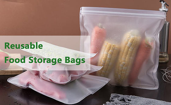 Sacs en plastique alimentaire transparents avec fermeture à glissière pour les skittles biodégradables