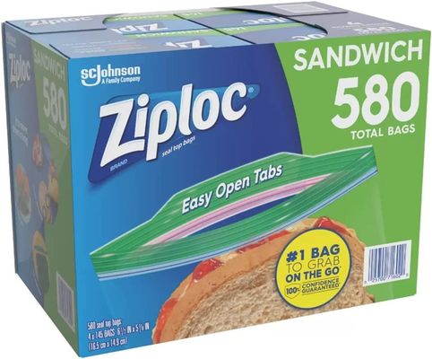 Sacs à sandwich en plastique polyester réutilisable 580 347 166 152 14 pour emballage alimentaire