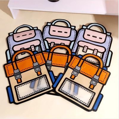 Sac auto-collant à ouverture de fenêtre pour un emballage en forme de dessin animé mignon de collations et de bonbons