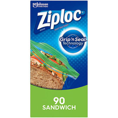 Emballage alimentaire quotidien LDPE congélateur Sacs à fermeture à glissière pour les collations de sandwich en couleur personnalisée