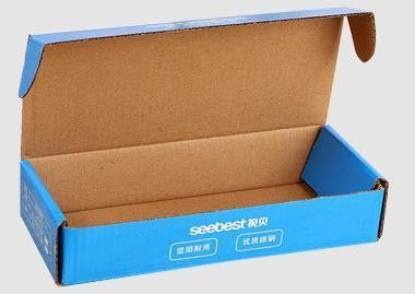 Boîte à volets en carton ondulé pour boîtes de papier kraft à déchirer personnalisées