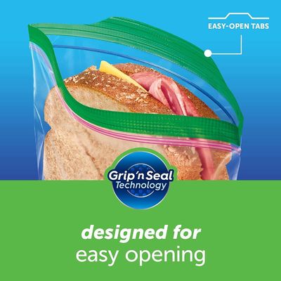 Emballage alimentaire quotidien LDPE congélateur Sacs à fermeture à glissière pour les collations de sandwich en couleur personnalisée