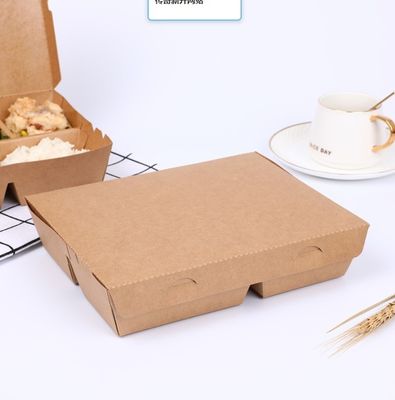 Contenant artisanal papier imprimé plateau pour les aliments de sushi épais emballage japonais à emporter jetable