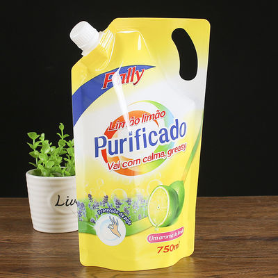 Gravnre Sacs à sachet à jet imprimé pour produits liquides Conception écologique personnalisée
