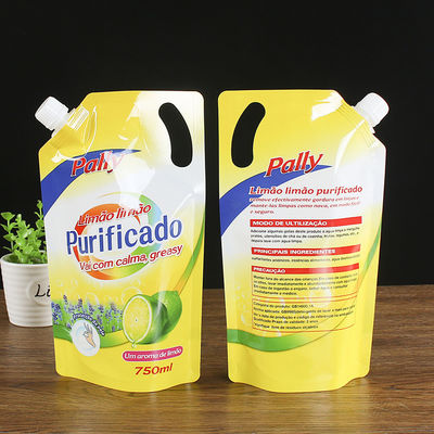 Gravnre Sacs à sachet à jet imprimé pour produits liquides Conception écologique personnalisée