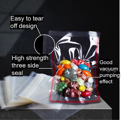 Sac à vide en nylon laminé transparent à étanchéité thermique à co-extrusion