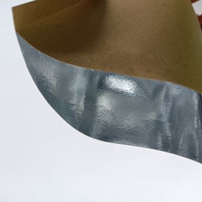 0.14MM épaisseur Sac en papier kraft écologique avec feuille d'aluminium et gravure
