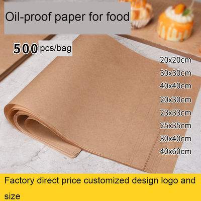 20*30cm/23*33cm N'importe quelle taille personnalisée Pad d'absorption d'huile jetable pour les chips de pommes de terre frites
