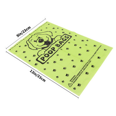 Sac à ordures en plastique pour chiens et chats avec rouleau d'unité de PE dégradable et logo OEM