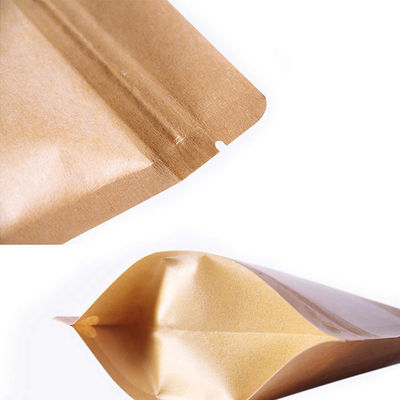 Sac à dos de papier kraft brun pratique avec fermeture à glissière pour une manipulation et un stockage faciles
