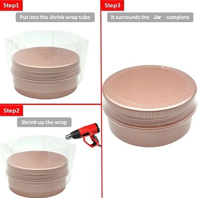 Couverture et protection de la bouche du flacon de médicament en plastique rétrécissant la chaleur