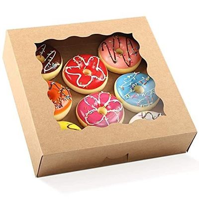 Boîte à gâteaux de boulangerie avec 12 trous en papier kraft