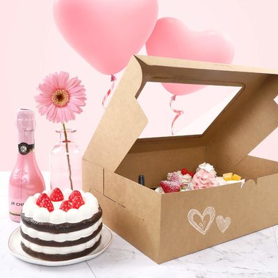 Boîte à gâteaux de boulangerie avec 12 trous en papier kraft