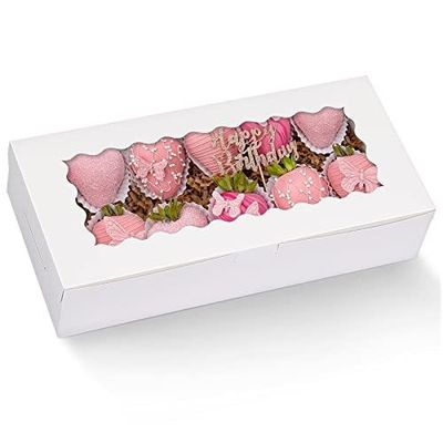 10 12 pouces de haut fromage gâteau gâteau à la pâte boîte de papier boulangerie avec fenêtre transparente