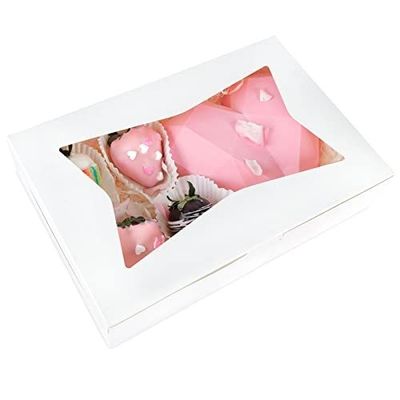 10 12 pouces de haut fromage gâteau gâteau à la pâte boîte de papier boulangerie avec fenêtre transparente