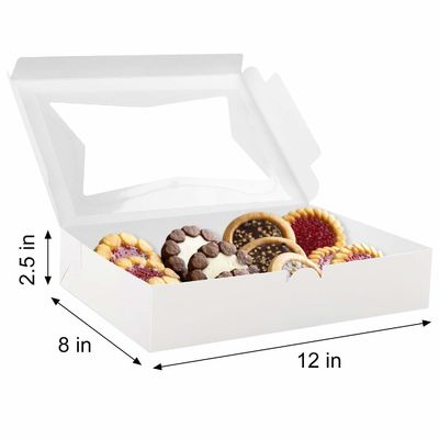 10 12 pouces de haut fromage gâteau gâteau à la pâte boîte de papier boulangerie avec fenêtre transparente