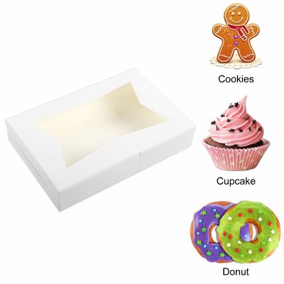 10 12 pouces de haut fromage gâteau gâteau à la pâte boîte de papier boulangerie avec fenêtre transparente