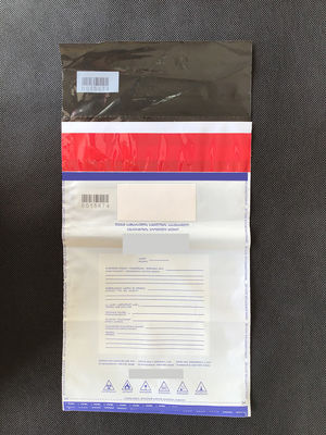 Sac en plastique de messagerie de sécurité en espèces certifié ISO9001 pour sac de dépôt bancaire avec vanne