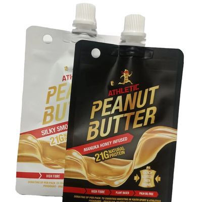 Sécurité garantie Sac à goule transparent PET/VMPET/PE personnalisé pour le stockage de jus de fruits