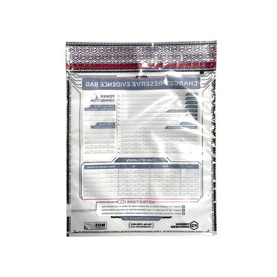 Sacs de sécurité contrefaçon preuve de l'argent sac de ruban de caisse preuve de l'argent personnalisé PE plastique haut S