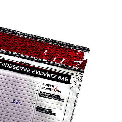 Sacs de sécurité contrefaçon preuve de l'argent sac de ruban de caisse preuve de l'argent personnalisé PE plastique haut S
