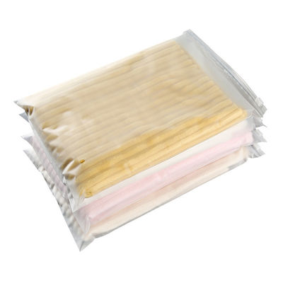 Sacs à fermeture à glissière en PE en plastique avec fermeture à glissière transparente pour emballage de vêtements sur mesure