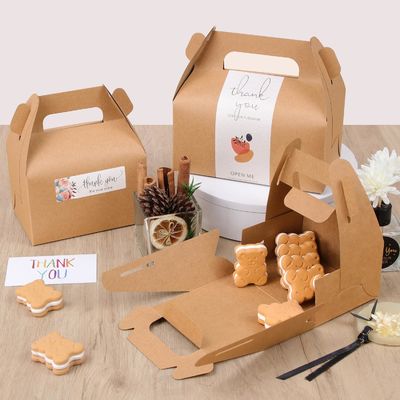 Boîte à gâteaux Brown Kcraft Boîte à gâteaux à la main