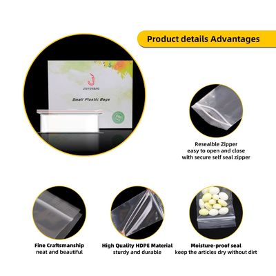 Emballage en plastique transparent pour polybag facile à ouvrir