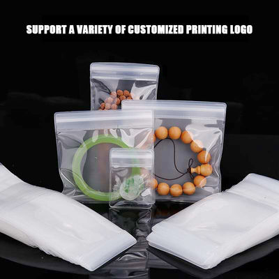 Logo personnalisé Sac à fermeture à glissière en plastique biodégradable pour l'emballage et l'expédition de bijoux
