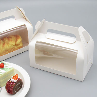 Boîte à gâteaux pliante en papier Kcraft personnalisée avec boîte-cadeau à fenêtre et certifiée ISO9001