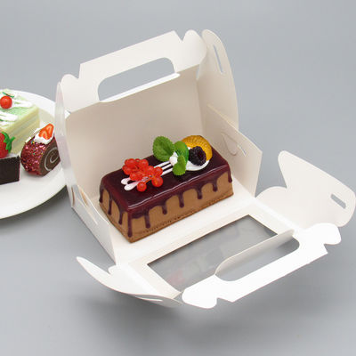 Boîte à gâteaux pliante en papier Kcraft personnalisée avec boîte-cadeau à fenêtre et certifiée ISO9001