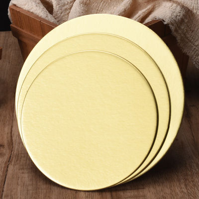 Tableaux de gâteaux dorés Carton boissons alimentaires douces tambour de gâteau ronde forme pour le gâteau magasin