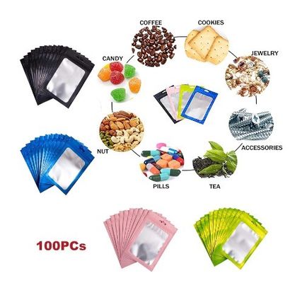 Cas de logo personnalisé Opp Packaging transparent Sacs en plastique stratifiés Sacs recouvertables pour les produits cosmétiques